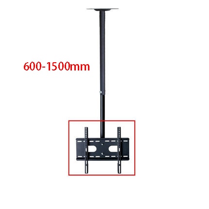 360 Degree 60-2000mm Height Adjustable 37"-70" Ceiling TV Mount Bracket LED LCD Monitor Holder Max. VESA 600x400mm Loading 25kgs
