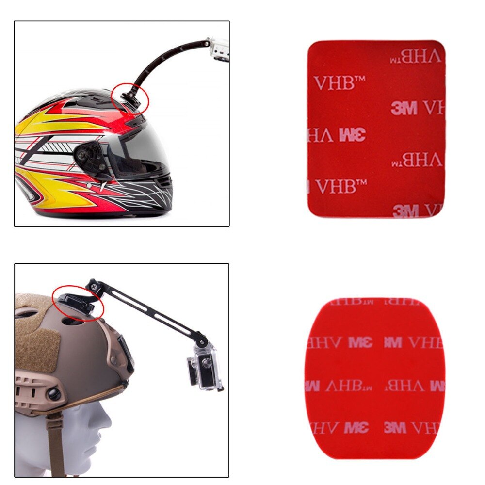 8 STKS Platte Gebogen Mount Set Sticker 3 M Lijm Voor Sony Action Cam HDR AS20 AS15 AS100V AS30V AZ1 AS200V FDR-X1000V accessoires