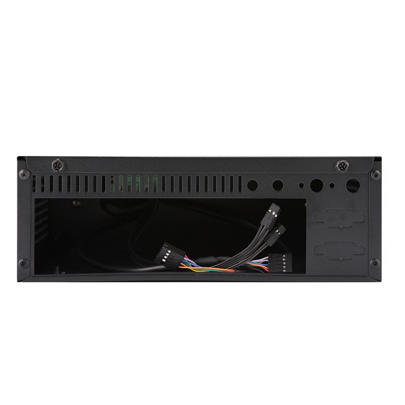 Desktop strømforsyning gaming htpc vært kontor hjem 2.0 usb mini itx med radiator hul computer sag praktisk vandret chassis
