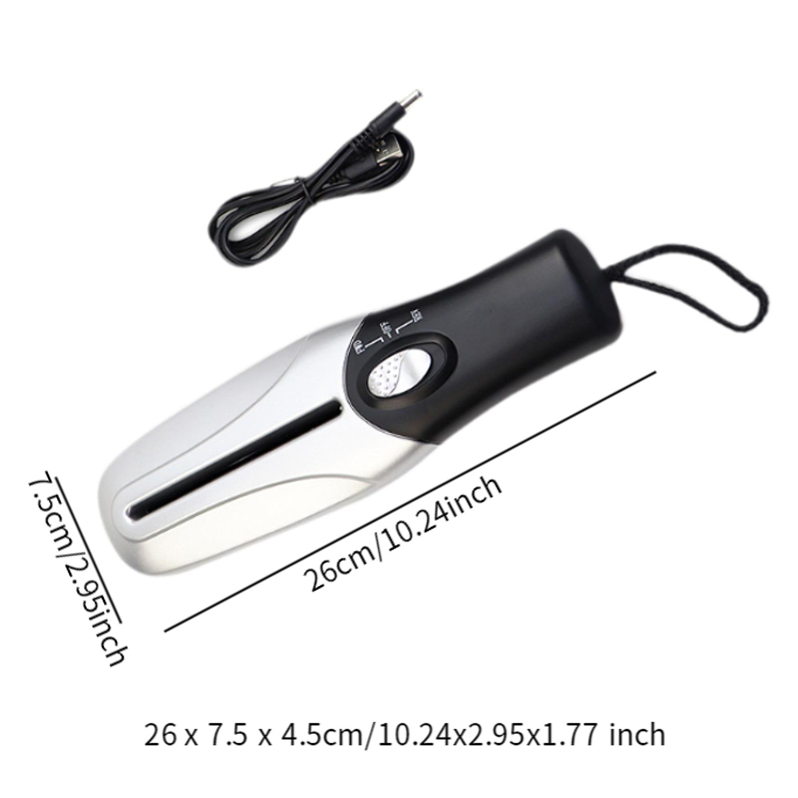 Trituradora de papel portátil de mano, herramienta de corte con USB/batería, capacidad de 2L, Mini cortador de papel para facturas de oficina, fotos de papel: Negro