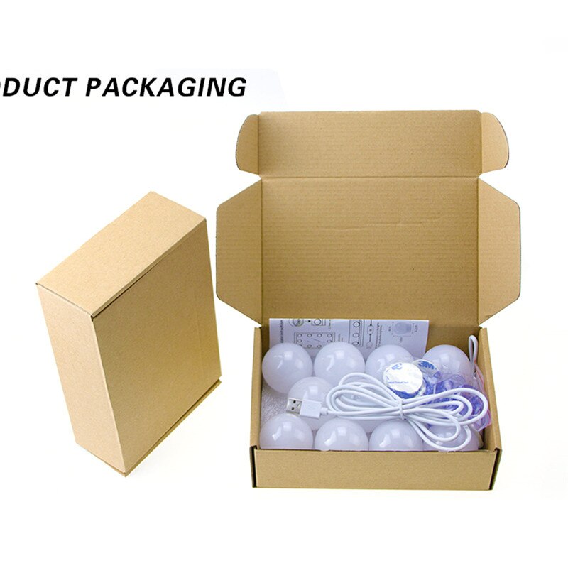 Hollywood Vanity Lights Stepless Dimmable Wall Lamp LED 12V Makeup Mirror Light Bulb 6 10 14Bulbs Kit for Dressing Table