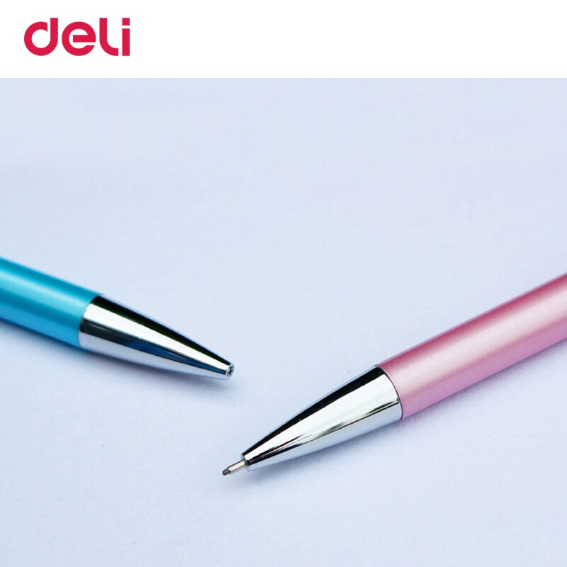 Deli Stationary pencil cute Metal Mechanical Pencil Cartoons Drawing Picture Draw Pencil 4 color 0.5mm 0.7mm pencils