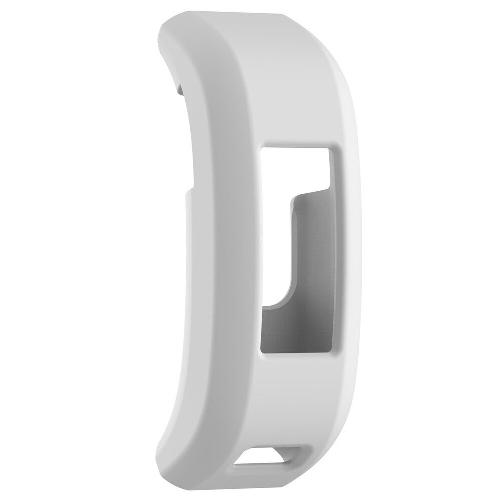 Eieuuk zachte siliconen vervangende band beschermhoes voor de garmin vivosmart hr activity tracker: Wit