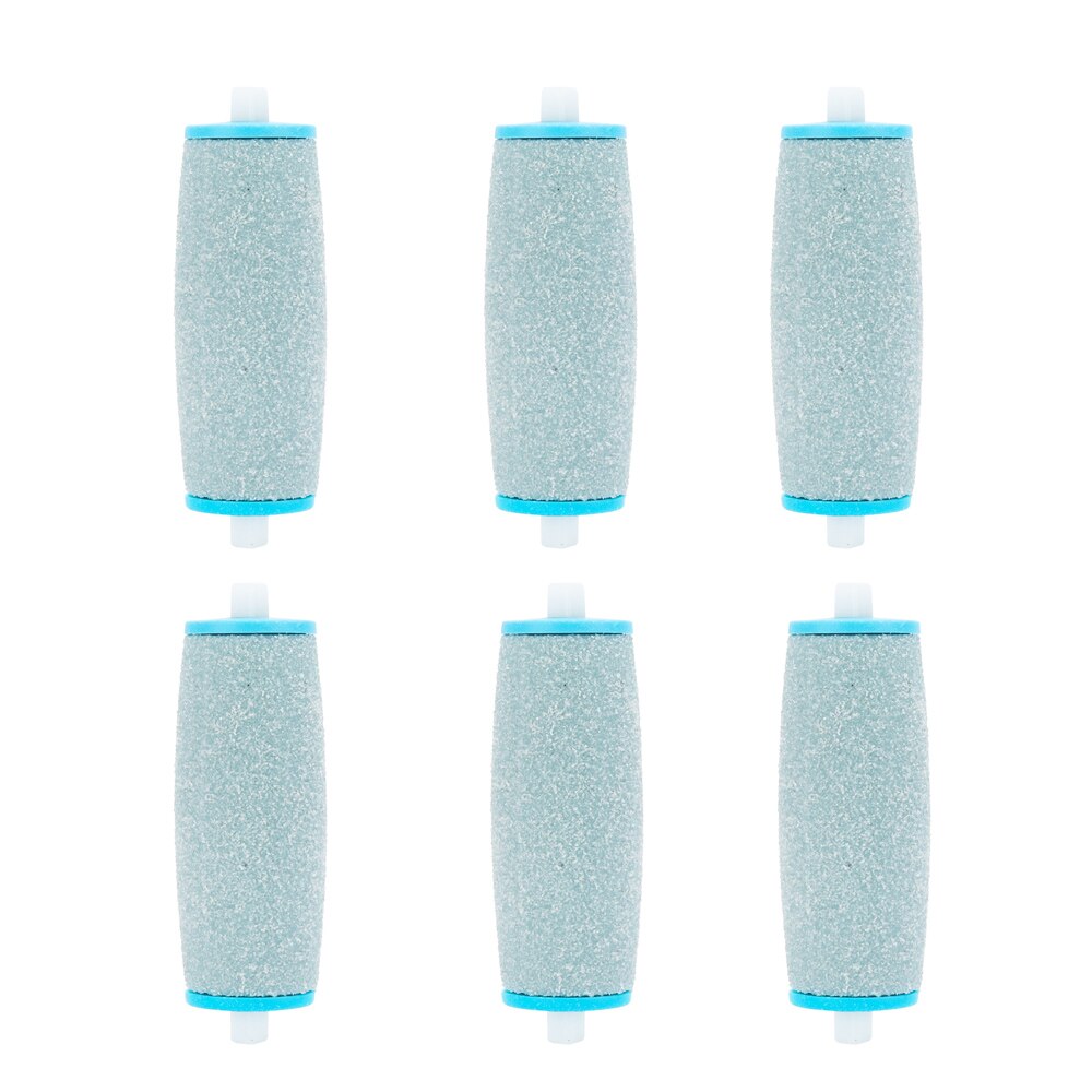 6 stuks doffe nagellak voetverzorgingstoolkoppen, eeltverwijderaars, navullingen, vervangende rollen voor scholls vijl voetverzorgingstool: 6 stuks blauw