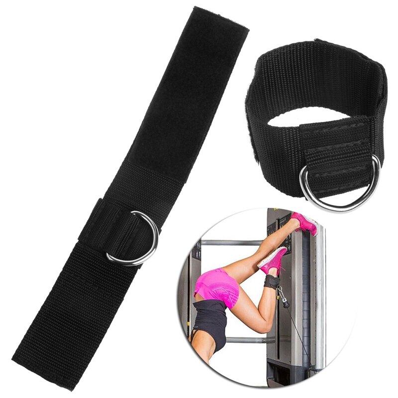 Ankle D-ring Strap Multi Gym Cable Attachment Thigh Leg Pulley Weight Lifting
