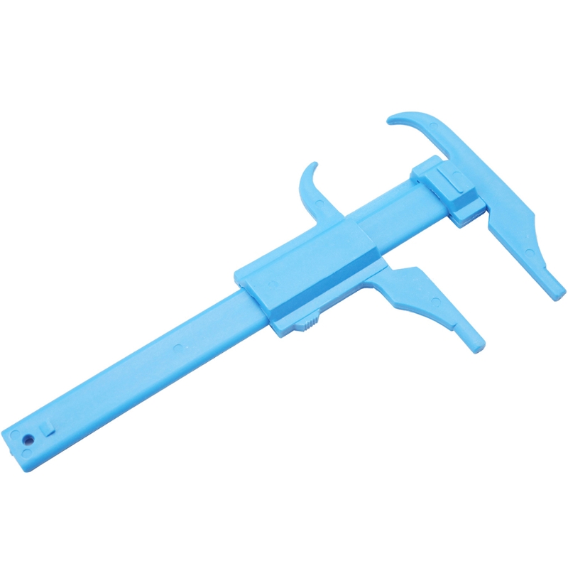 Eyebrow Measuring Ruler Brow Mapping Ruler Tool Mini Vernier Caliper Double Scale Plastic Ruler Sliding Gauge Ruler