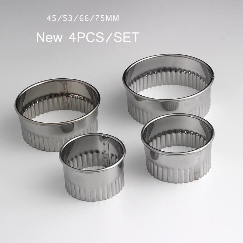 14/11/7 pcs Round Cookie Biscuit Cutter Set Circle Pastry Mold Forms for Donut and Scone Making Mold Form Fondant Tools