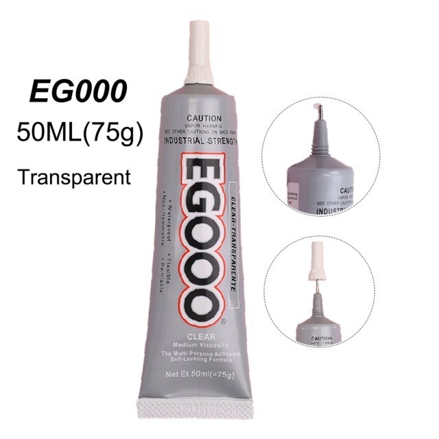 Wasserdichte Sanft 50ML Super Kleber Klebstoff Epoxid Stoff Handwerk Telefon Textil Gummi Holz Schmuck Perle T7000 Weiß T5000 E6000 b6000: z.B000 50ML