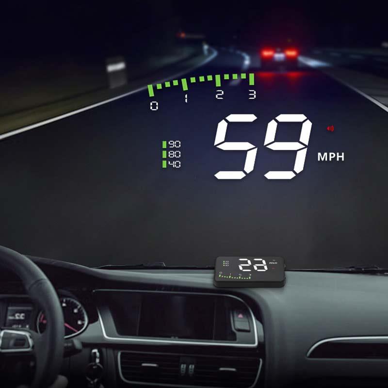 Car head up display gps auto styling Universal OBD smart HUD auto digital meter Overspeed Warning Automobile car head up display