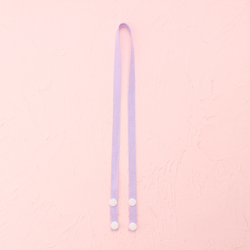 Cuerda colgante para mascarilla, cordón de Color sólido para máscara facial, soporte de cadena sin huellas para colgar en la oreja, para exteriores, para niños y adultos