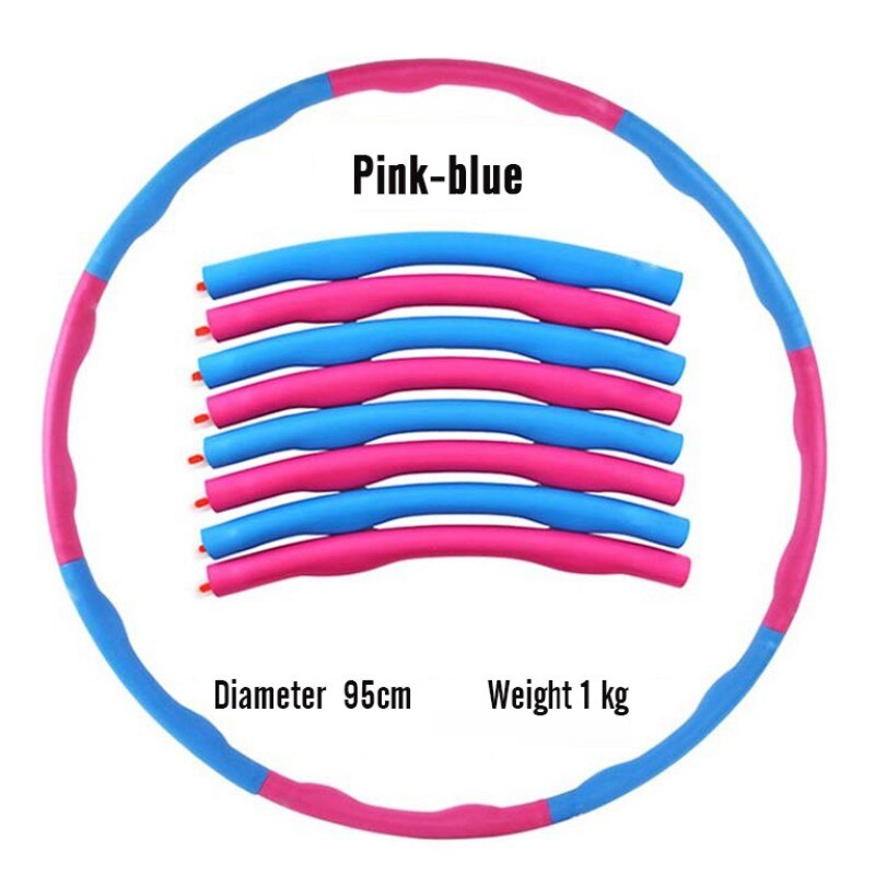 Adult Gymnastic Fitness Sport Hoop Removable Foam Hoop GymnasticHoop Gym Body Building Thin Waist Fitness Circle Equipment: Gold