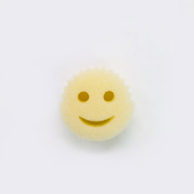 Smiley Magic Schoonmaken Honingraat Spons Huishoudelijke Keuken Schoonmaken Afwassen Katoen Smiley Gezicht Loofah Spons Spons