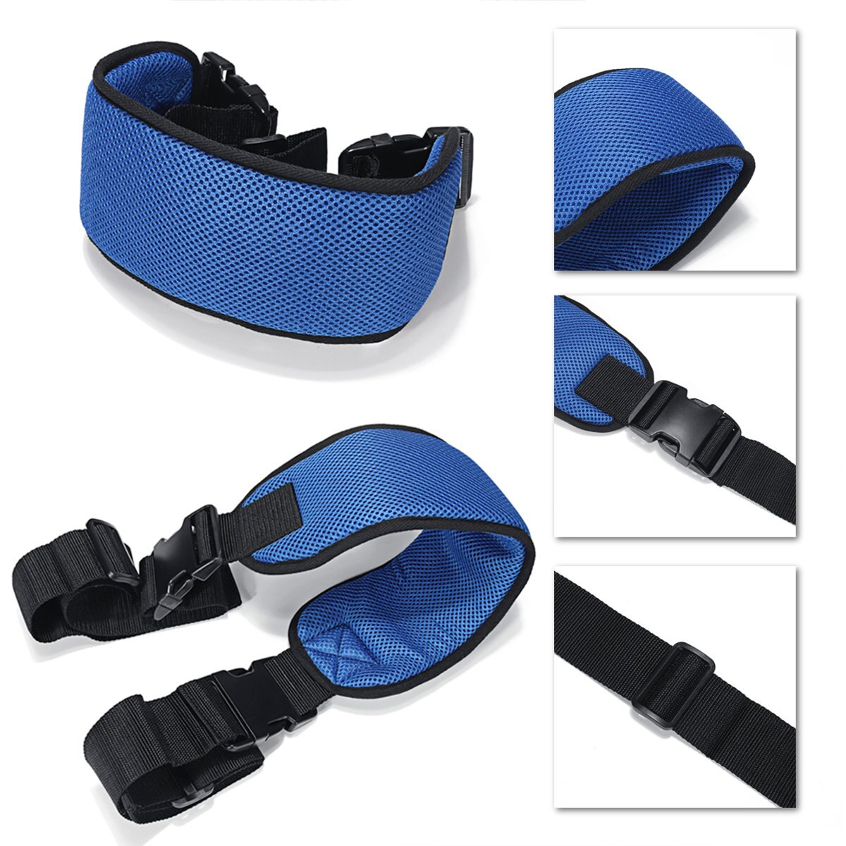 2 Sizes Adjustable Wheelchair Protective Belt Support Restraints Straps Wheelchair Safe Belt Bed Seat Strap Quick-Release Buckle