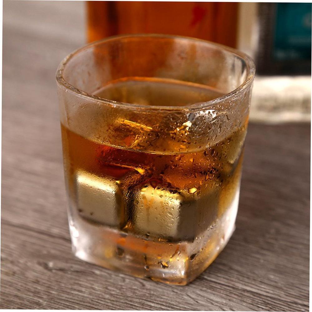 1pcs Cube Whiskey Stones 27mm 304 Stainless Steel Rock Wine Taste Beer Ice Stone Bar