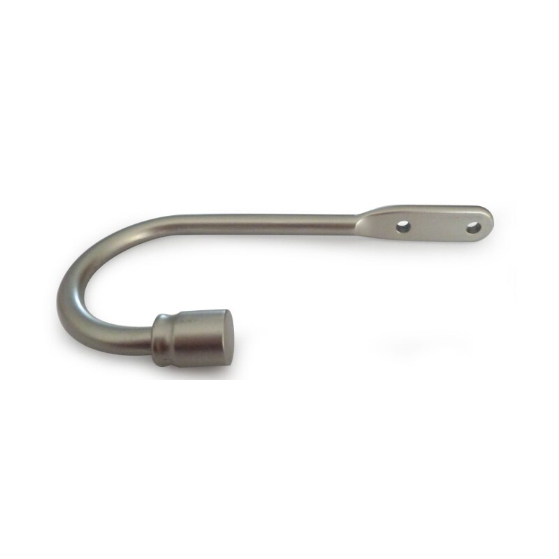 2 Pcs Home Hardware Curtain Tieback Wall Hook Curtain Buckle, U - shaped Curtain Hooks Buckle: satin silver