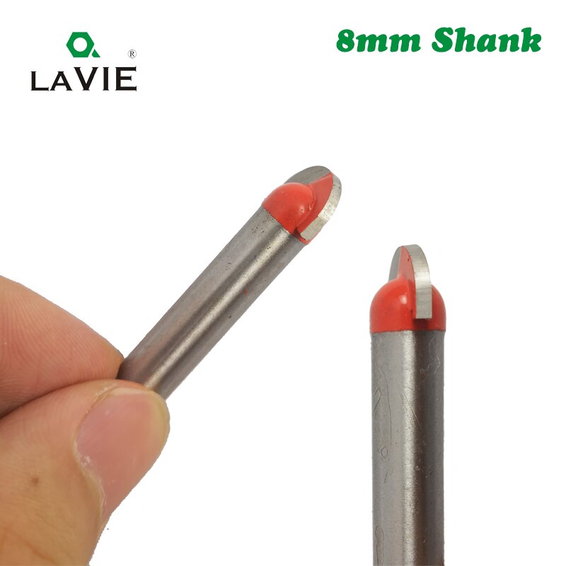 LA VIE 1 pieza 8mm vástago Cove Box Bit doble enrutador de bordes Bits para madera carburo de tungsteno fresa para fresado cortador MC02020