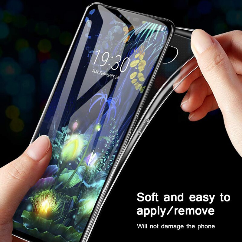 Coque arrière transparente en Silicone pour LG, pour modèles V30, V30S, V40, V50, V60, 5G