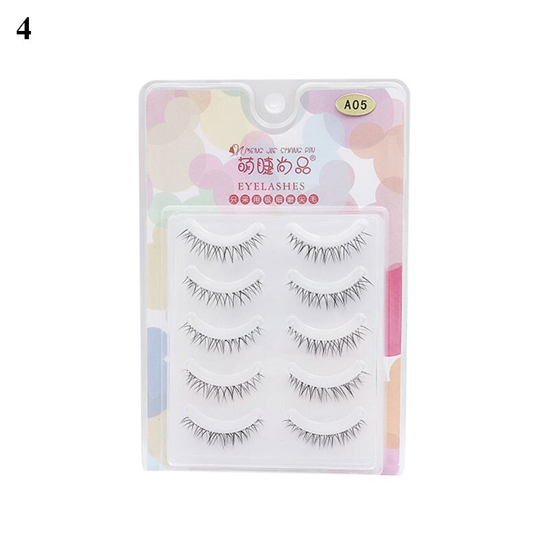 Pestañas postizas japonesas de fantasía, Cosplay del diablo pequeño, extensión de pestañas, maquillaje diario, 5 pares: G2