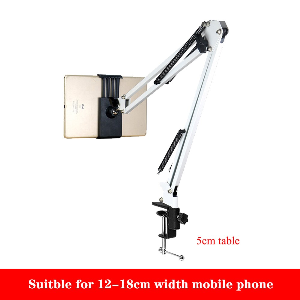 Arm Halfter Fotografie Stativ für Kamera Stativ Tisch Stehen Halterung Ring Licht Ball Kopf Fotografie LED Selfie Lampe Telefon Clip: 12zu18cm Weiß