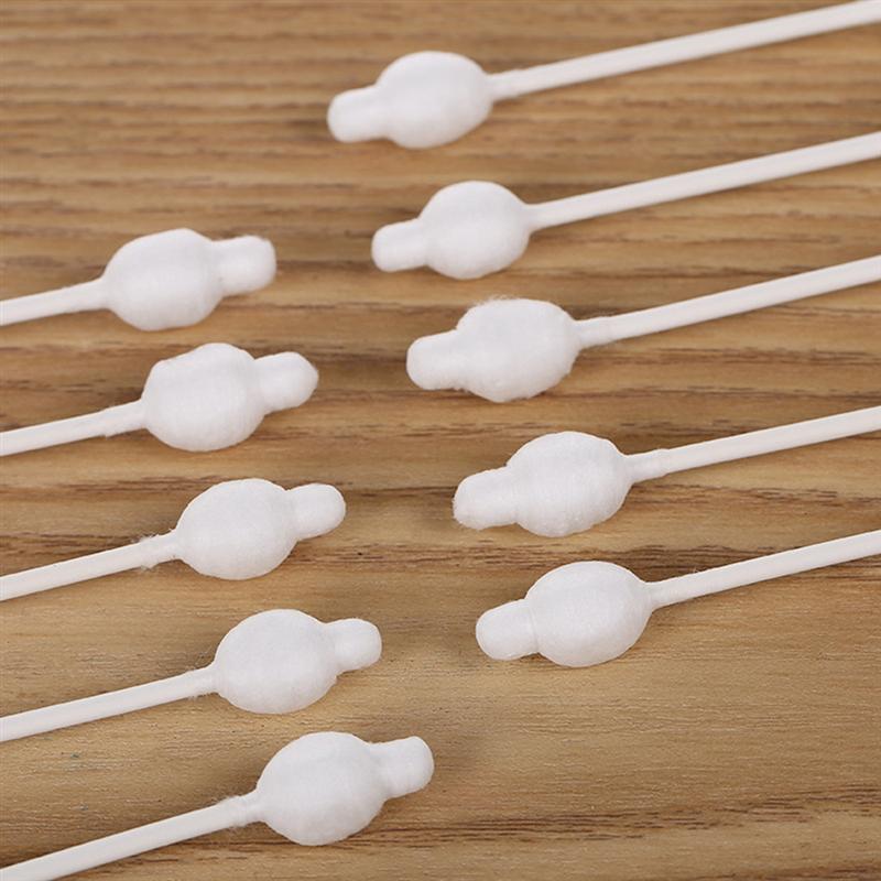 110pcs Disposable Swab Double-Headed Cotton Bud Portable Q-Tips Cleaning Sticks Multi-Use Cotton Swab For Home Baby Travel