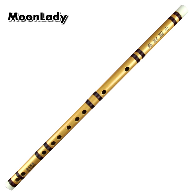 Handgemaakte Chinese Bamboe Fluit met Bruine Lijnen Muziekinstrumenten Chinese Traditionele Houtblazers Instrument