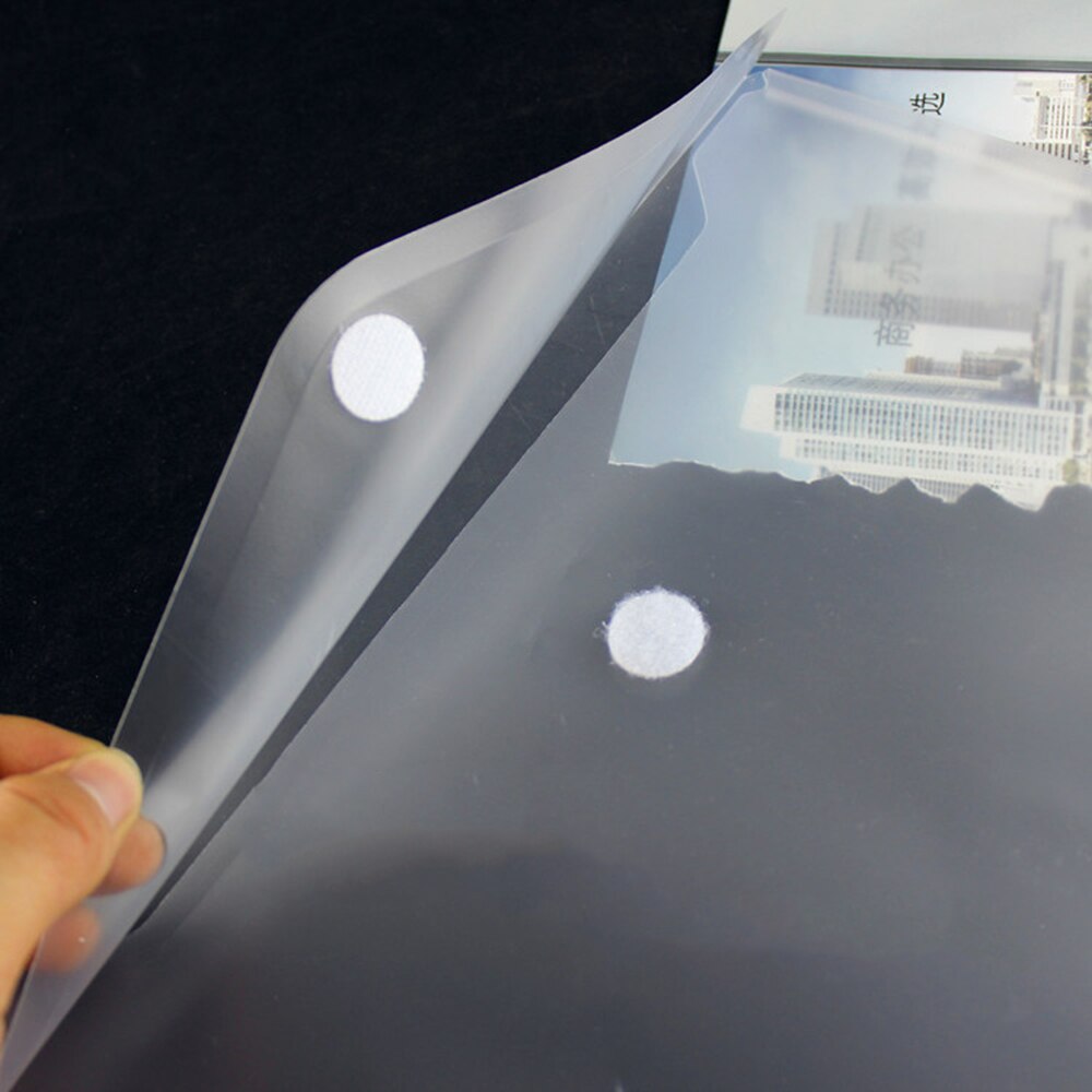 5 teile/satz Transparent Kunststoff 4 Ordner Datei Tasche Dokument Halten Taschen Ordner Einreichung Papier Lagerung Büro Schule Liefert 3 aufträge