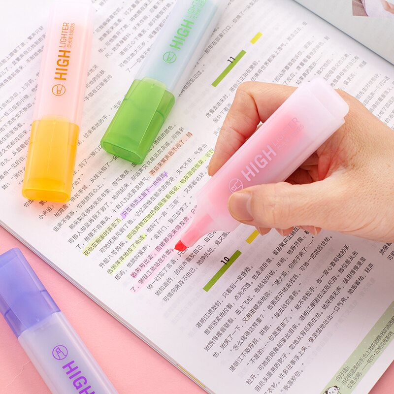Rotulador subrayador de tamaño Jumbo transparente, para papel, copia de Fax, marcador de Punto, accesorios de oficina, suministros escolares, F070
