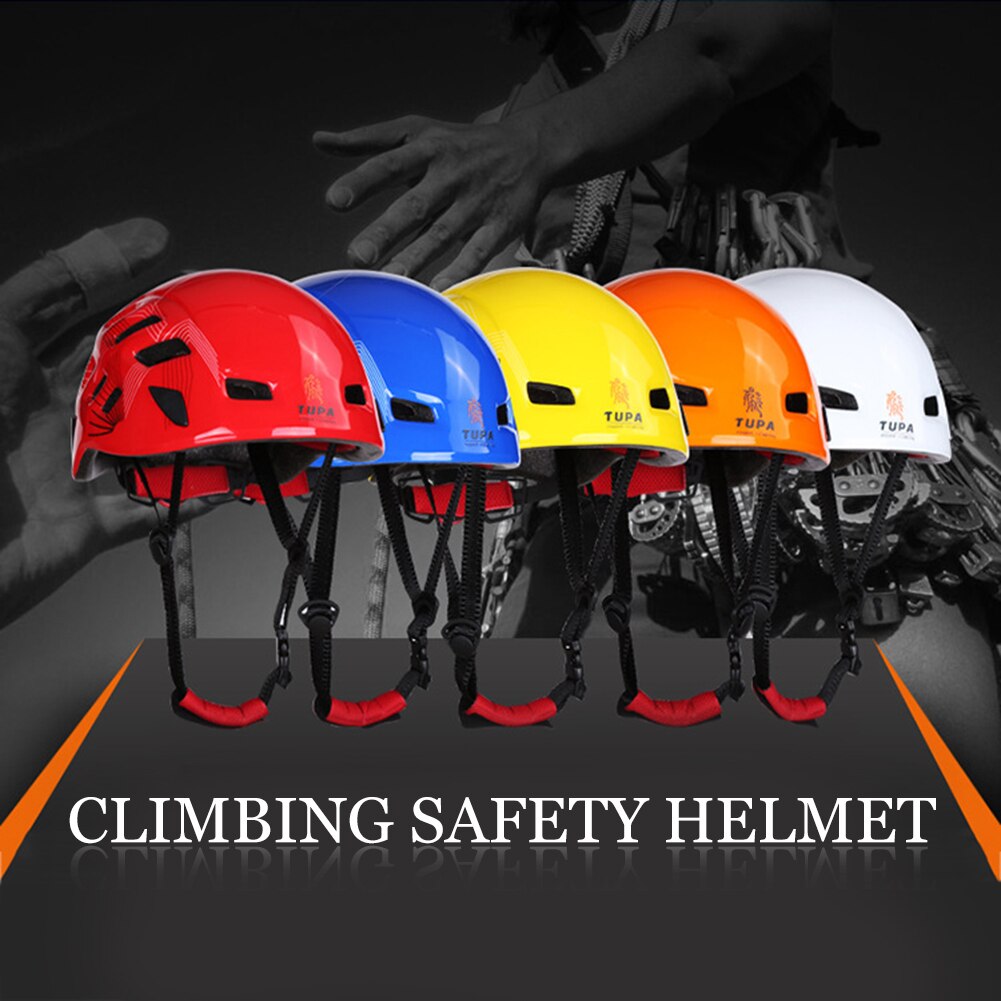 Résistant à l'usure casque d'escalade équipement de plein air spéléologie sauvetage sauvetage descente escalade casque 5 couleur à choisir