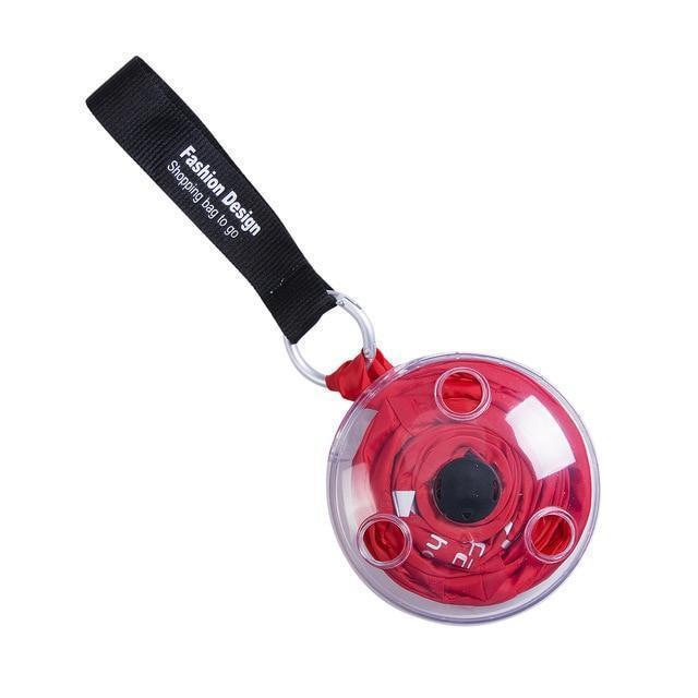 Boodschappentas Eco Vriendelijke Herbruikbare Nylon Grote Boodschappentas Opvouwbare Shopper Tas Draagbare Vouwen Kleine Schijf Opslag Puin Zak: Red