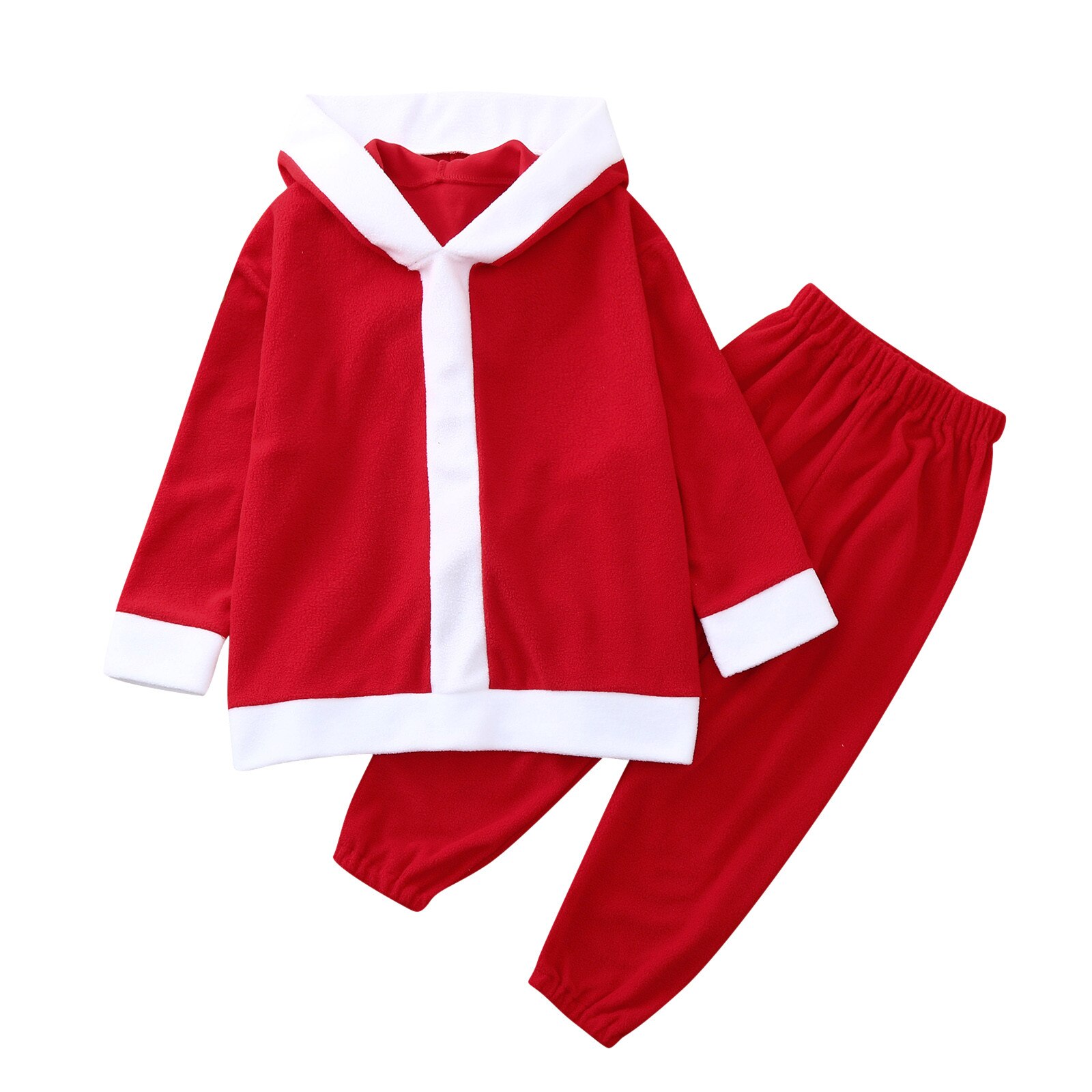 Peuter Baby Meisjes Kerst Fleece Hoodie Tops + Broek Pyjama Nachtkleding Outfits Meisje Winter Jumpsuit Kleding: 6-7 Years