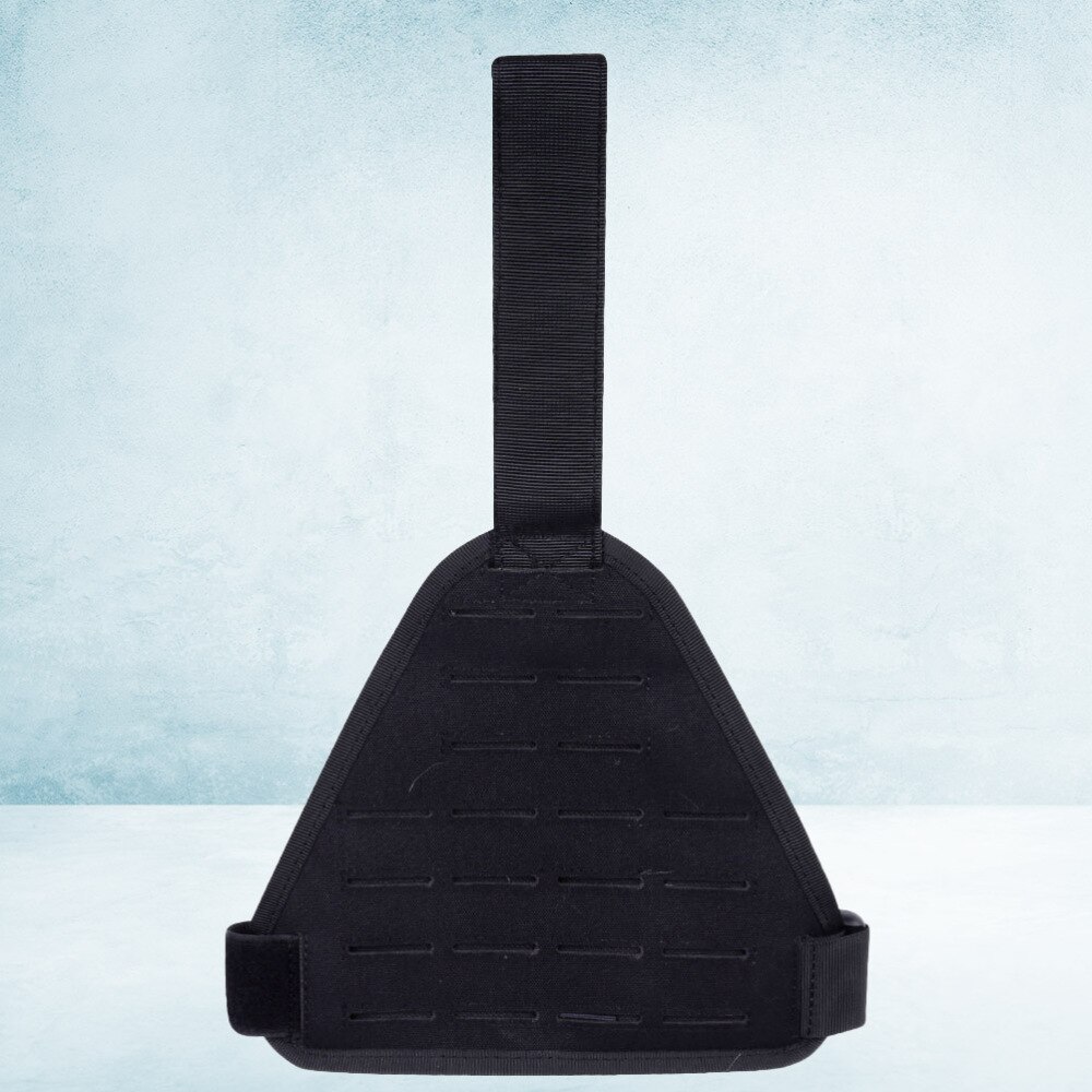 Molle Leg Platform Buckled Thigh Strap Leg Thigh Leggings Device Thigh Panel for Outdoor Sport (Black Styl: Black