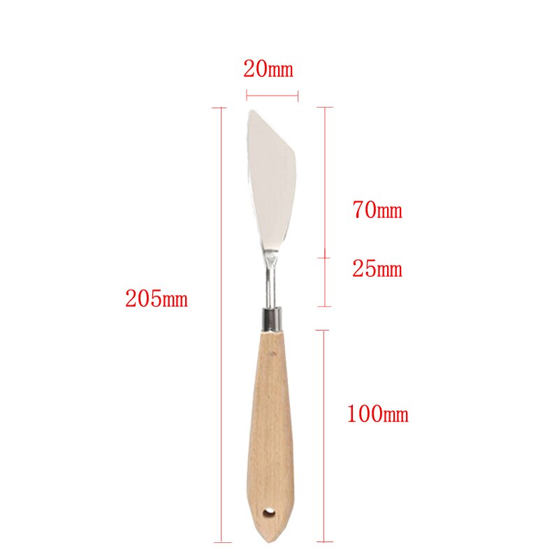 Palette Oil Mix Scrape Scraper Knife Texture Painter Paint Tool Artist Art Draw Spatula Drawer watercolor Student Pigment: F