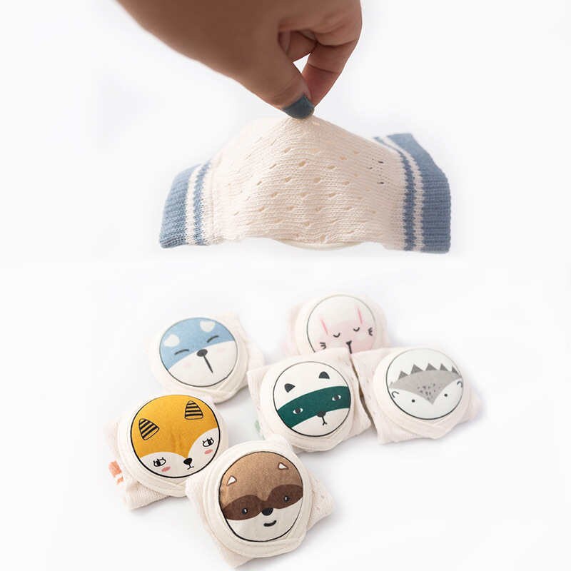 Warmom Baby Knee Pads Mesh Thin Cotton Breathable Baby Crawling Toddler Anti-falling Infant Toddler Kneepads