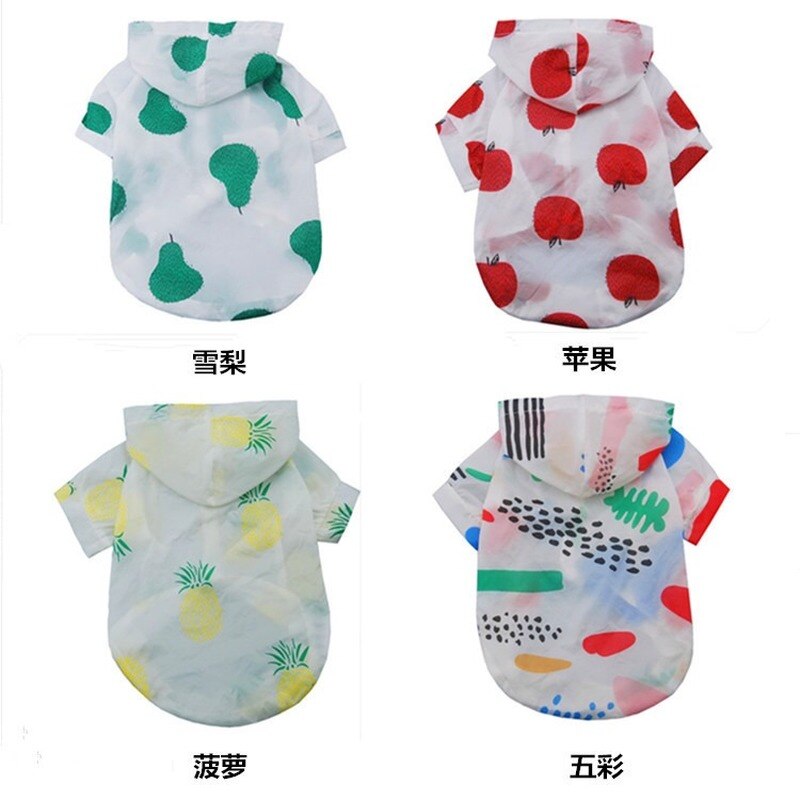 Hond Regenjas Ultra-Dunne Zon Bescherming Kleding Teddy Vip Pomeranian Kleine En Middelgrote Hond Huisdier Kleding Hond kleding