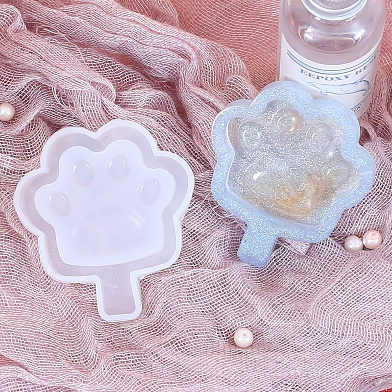 Quicksand Katze Pfote Spiel Epoxy Harz Form Shaker Silikon Form Charme, Der Kawaii Harz Kunst Liefert Quicksand Epoxy UVMoulds: 17