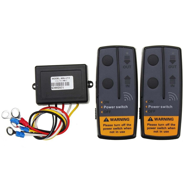 3Set 12V 24V 2.4G 50M Universele Auto Wireless Winch Crane Afstandsbediening Controller Met Twin handset Afstandsbediening Bereik