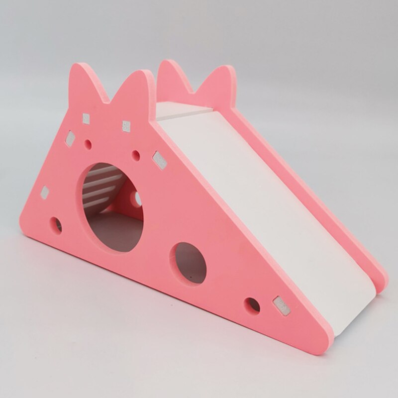 Montiert Hamster Rutsche Spielzeug Guinea Schwein Goldene Bär Lustige Atmungsaktive Hamster Haus Nest Chinchillas Hamster Zubehör: Rosa2-18x7x9.5cm