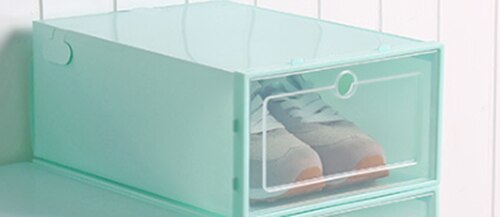 Transparante Plastic Schoenendoos Schoen Opslag Artefact Schoen Opbergdoos Schoenendoos Japanse Schoen Boxs Flip Lade Boxs: B