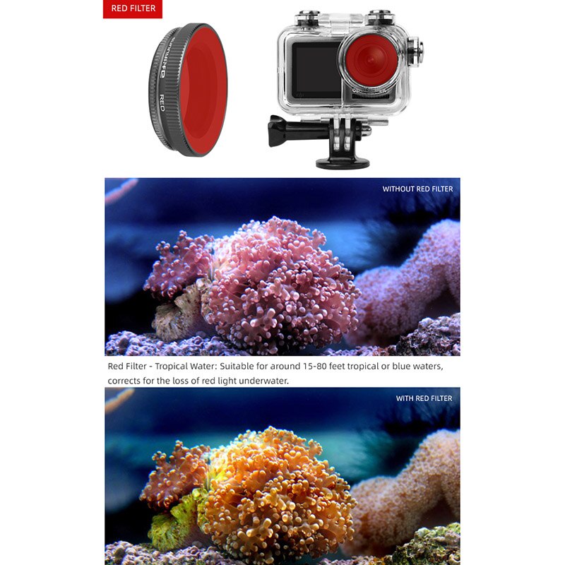 Waterproof Housing Case for OSMO Action Camera Underwater Photography Diving Protective Shell Case LBV