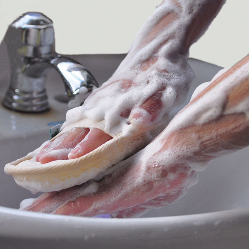 cepillo de esponja de lufa Baño Natural, cepillo de cuerpo de paño de toalla Natural, bombas de baño de esponja de lufa suave para utensilios de aseo de baño