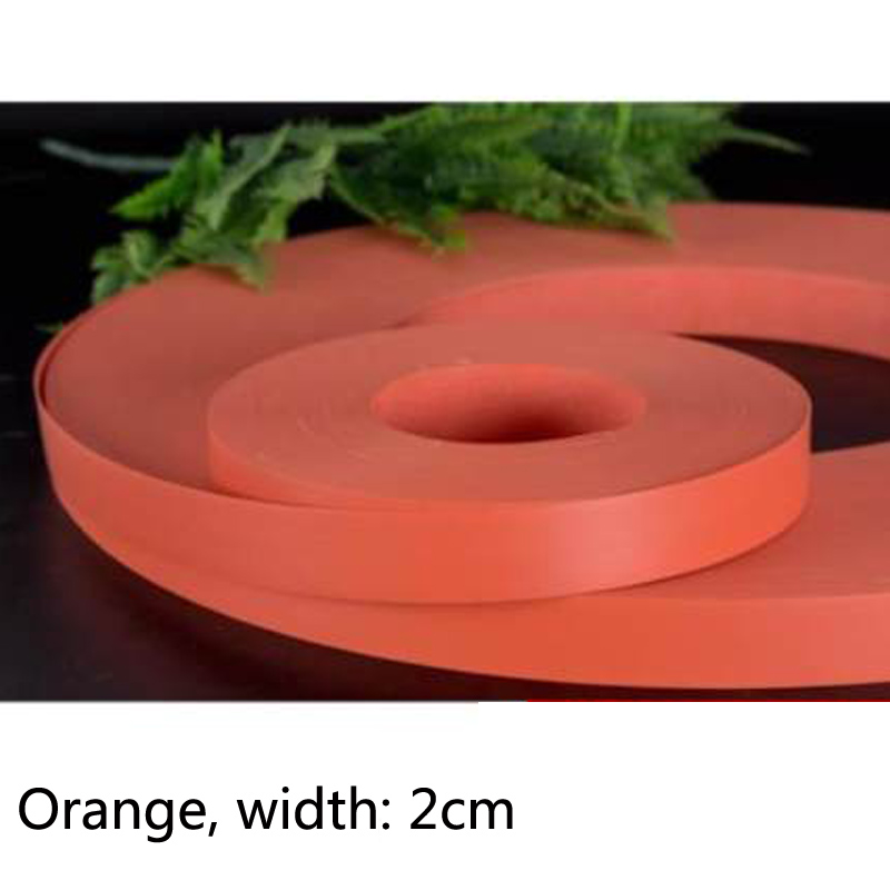 Borde de bandas de PVC decorativo de chapa de madera autoadhesivo de 10M y 2cm para muebles, armarios, mesas de oficina, bordes de superficie de madera: Orange