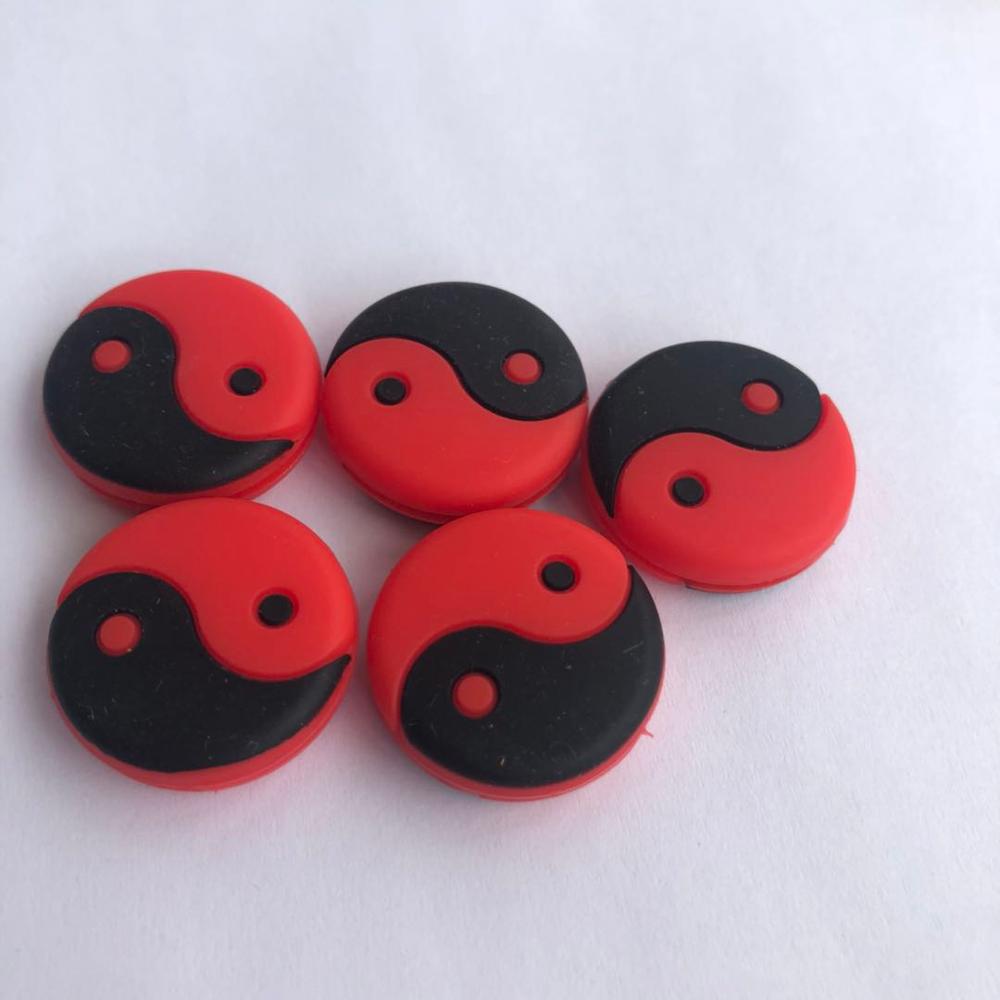 10 pcs multicolor Tennis shock absorber To reduce tennis racquet vibration Dampener: Red