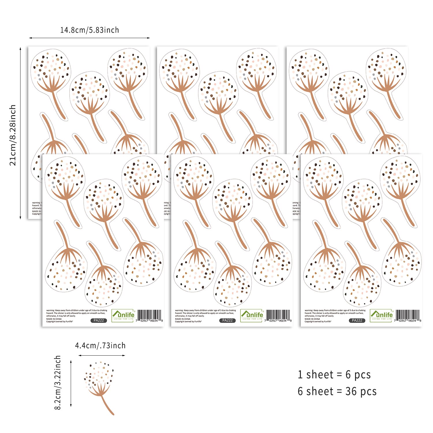 Boho przedszkole kreatywna ściana naklejka dla dzieci pokój dziewczynki chłopcy salon Home Decor Cartoon kropki zwierzęta Vintage naklejki: PA222