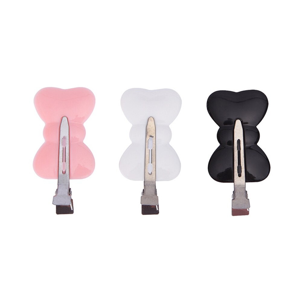 1/4 sztuk bez zginania bez szwu spinki do włosów z boku grzywka Fix Fringe Barrette spinki do włosów makijaż mycie twarzy akcesoria kobiet dziewczyn stylizacji: 3pcs Butterfly