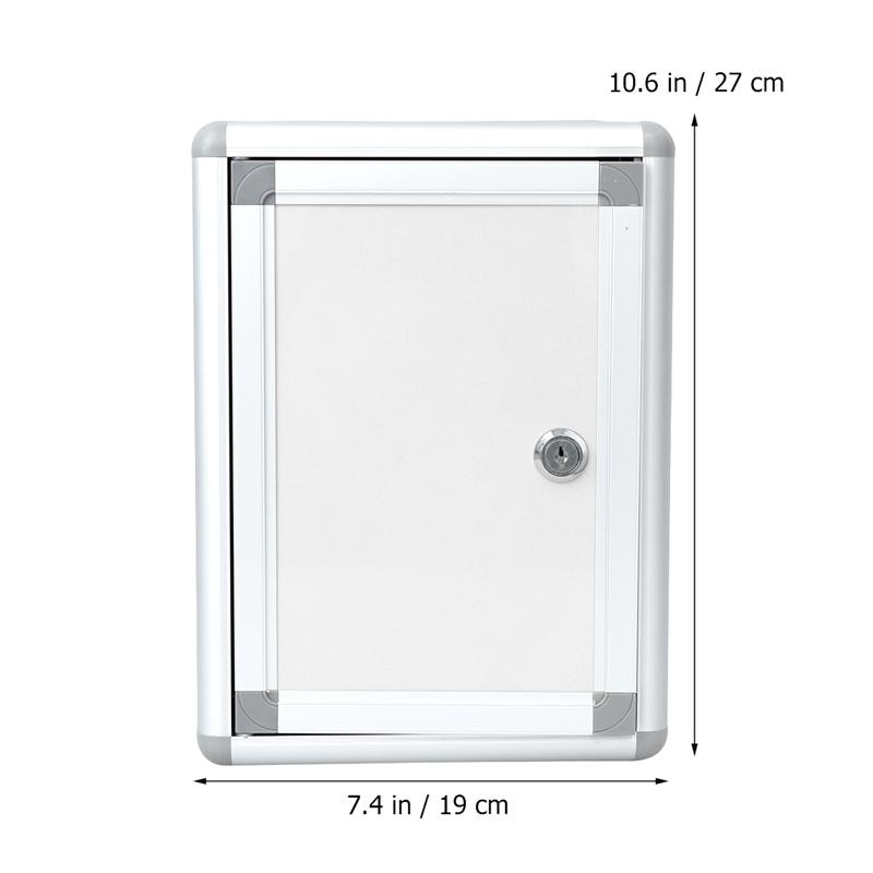 Suggestion Box Wall Hanging Mailbox Alloy Small Complaint Box Suggestion Box Aluminium Alloy Mailbox for Home School Company