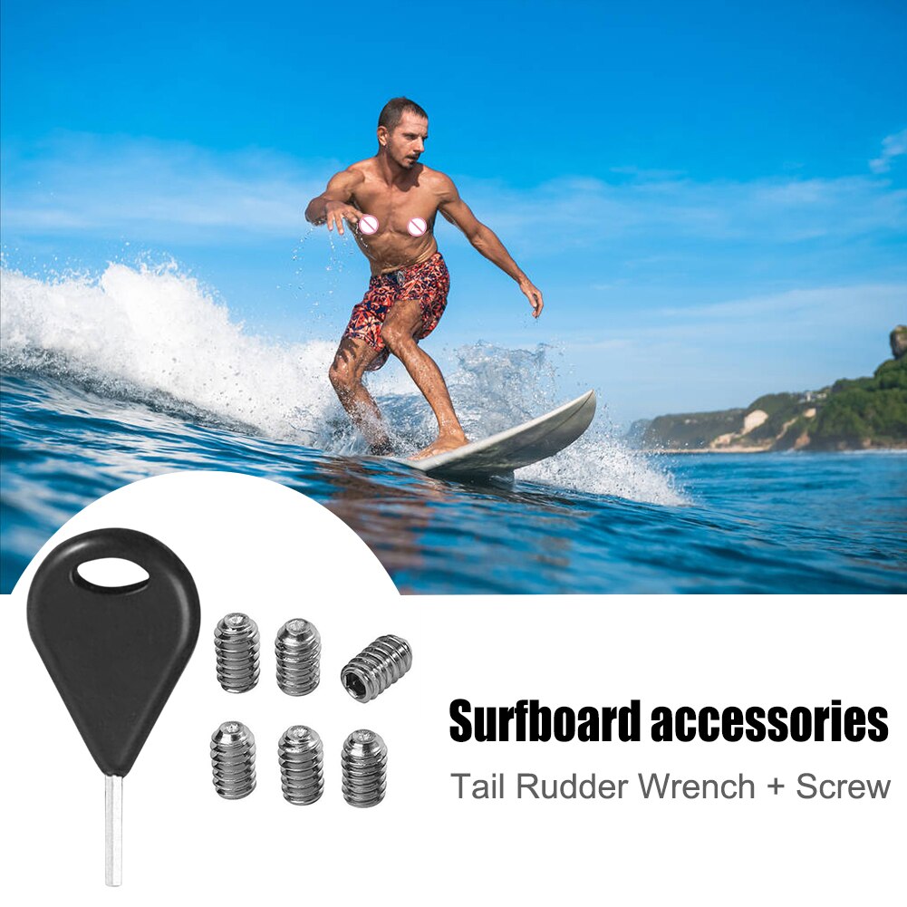 Surf-finnenschlüssel fcs longboard-surfbrett stahl-finnenschlüssel ruderschlüssel finnenschraube surfbrett-ruderschlüssel schraubenschlüssel zubehör