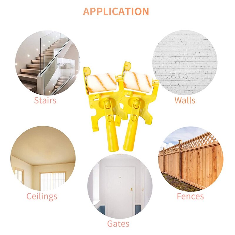 Verf Edger Roller Borstel Verf Edger Combo Kit, CleanCut Verf Edger