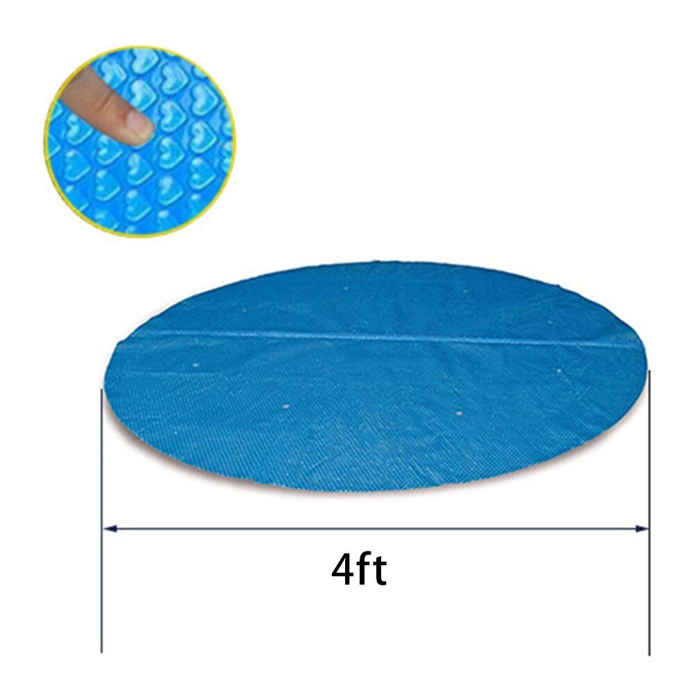 Round Pool Cover Solar Protector for Home Above Ground Protection Swimming Pool Summer N66: Navy Blue