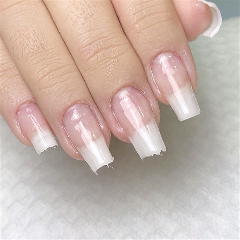 10 Stks/pak Glasvezel Nail Form Acryl Tips Nail Extension Glasvezel Nagels Art Franse Manicure Gereedschappen Beauty Accessoires