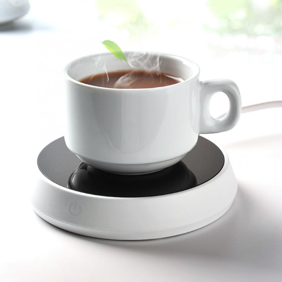Elektrisk kopvarmerpude desktop koppude pudevarmer til kaffe te mælkekopvarmer